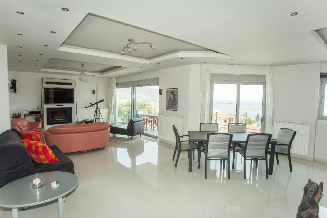 Seaview Pool Villa Near Beach And Athens Airport Porto Rafti Exterior photo