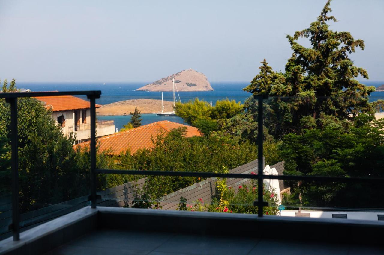 Seaview Pool Villa Near Beach And Athens Airport Porto Rafti Exterior photo