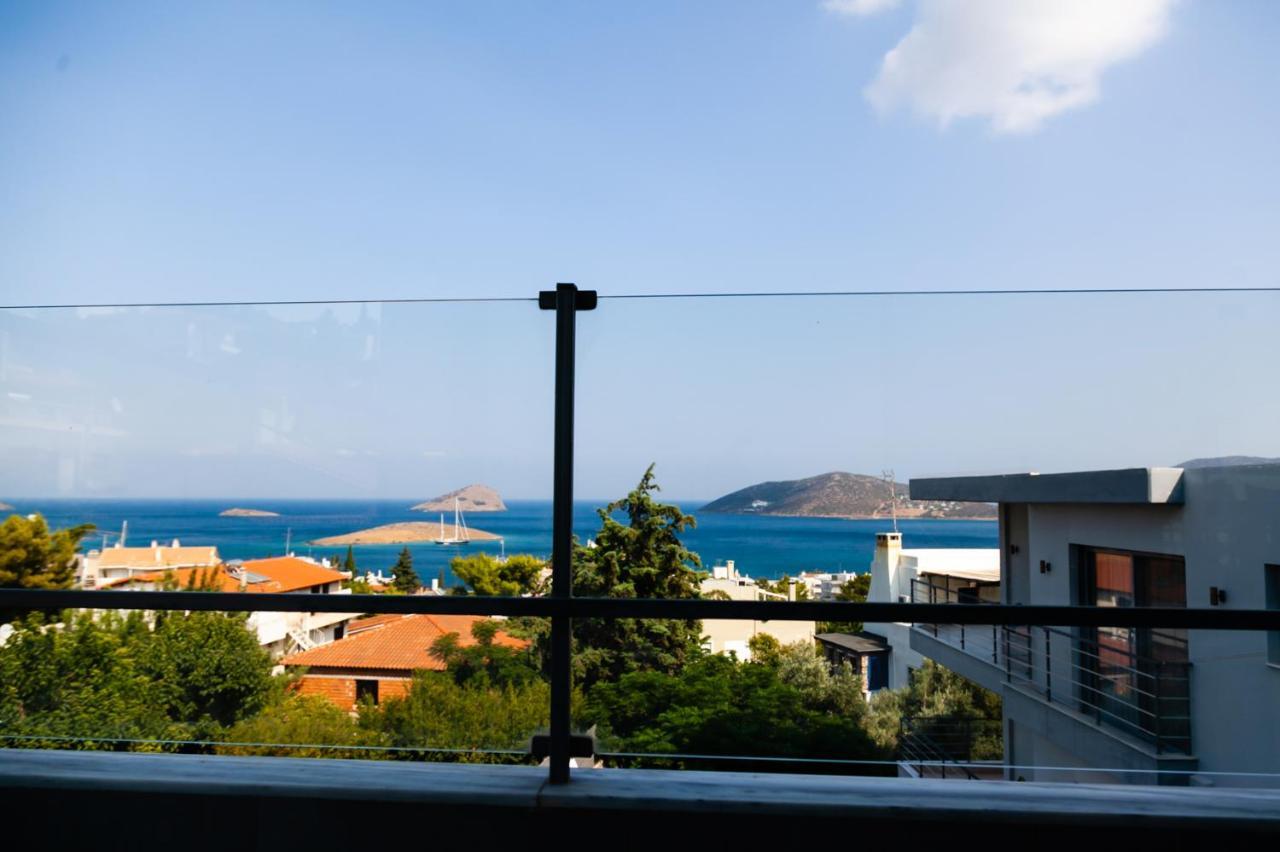 Seaview Pool Villa Near Beach And Athens Airport Porto Rafti Exterior photo